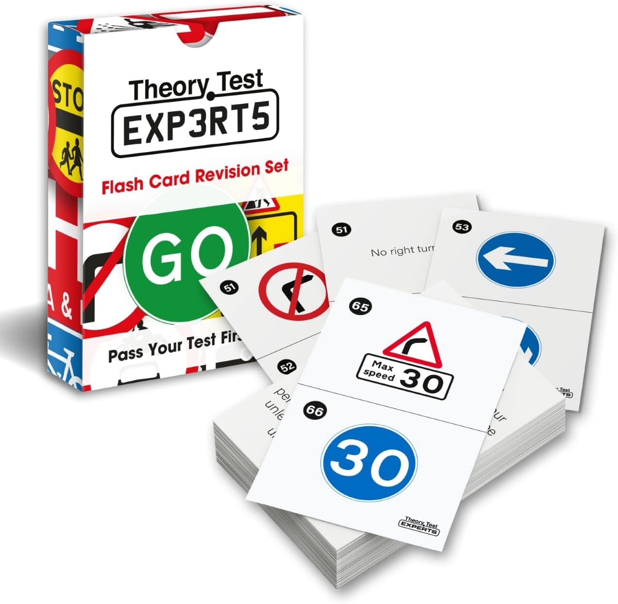 Theory Test Experts 128 Road Signs Flash Cards 2025 (Flashcards)