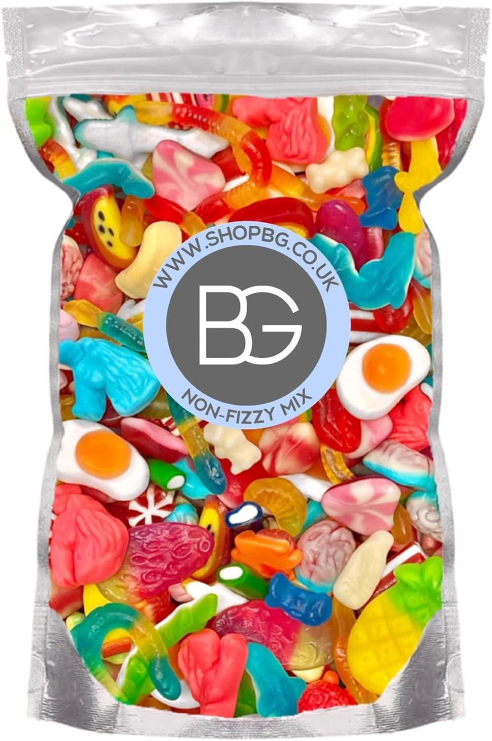 Non-Fizzy Quality Pick & Mix Sweets - Large Retro Candy Sweeties 800g Pouch Gummy Jelly Chewy Pick n Mix