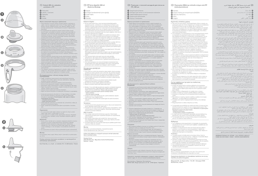 Toddler Cup | 12+ Months | 300 ml | Leak-Proof Toughened Spout | Clip & Protective Cap | BPA-Free | Pink