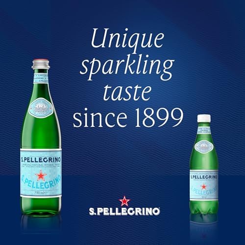 Sparkling Natural Mineral Water, 1L Bottles (Pack of 6)