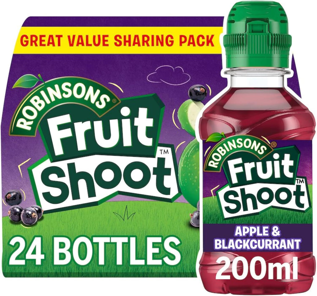 Apple & Blackcurrant Flavoured Drink, 200ml Bottles (Pack of 24)