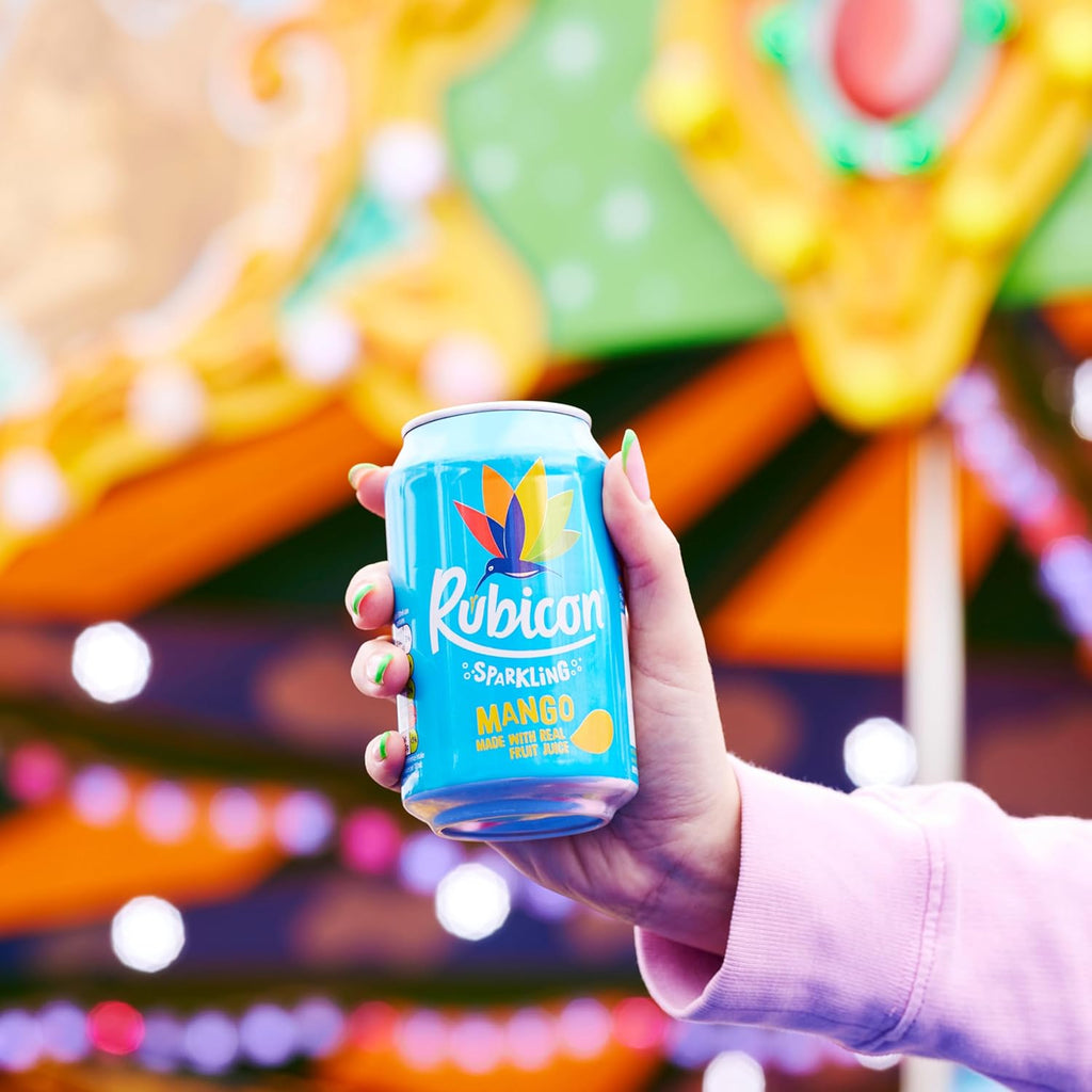 Sparkling Mango Flavoured Fizzy Drink with Real Fruit Juice, 24 x 330ml Cans