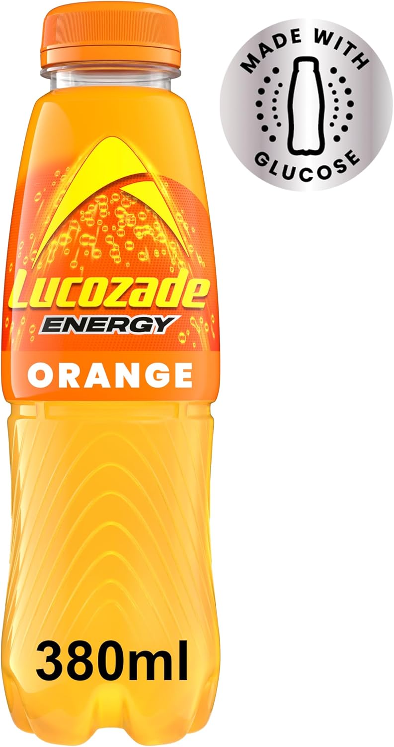 Energy Drink Orange Flavour, 380ml Bottles (Pack of 4)