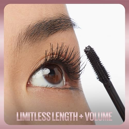 Volumising and Lengthening Mascara – Washable, Flake-Free Formula Infused with Bamboo Extract and Fibres, 7.2ml, Shade 01 Very Black