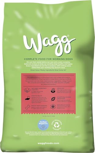 Active Goodness Complete Dry Adult Dog Food, Beef & Vegetable, 12kg – For Active and Working Dog Breeds