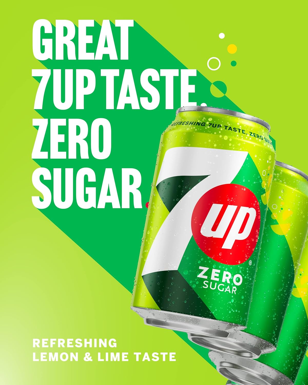 Zero Sugar Lemon & Lime Fizzy Drink, 24 x 330ml Cans