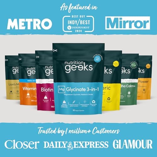 Magnesium Glycinate 3-in-1 Complex 1800mg – Bisglycinate, Citrate & Malate Formula, High Absorption 384mg Elemental Magnesium, 90 Vegan Capsules, UK Made