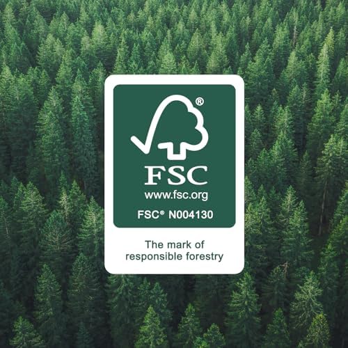 ULTRA Kitchen Roll – Extra Absorbent, 4 Rolls (Pack of 1), 45 Sheets per Roll, Wring and Reuse, FSC Certified