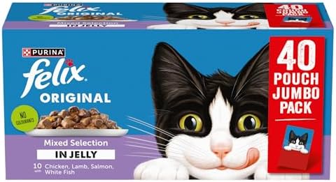 Original Mixed Selection in Jelly Wet Cat Food, 40 x 85g Pouches