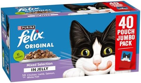 Original Mixed Selection in Jelly Wet Cat Food, 40 x 85g Pouches