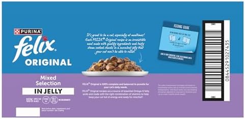 Original Mixed Selection in Jelly Wet Cat Food, 40 x 85g Pouches