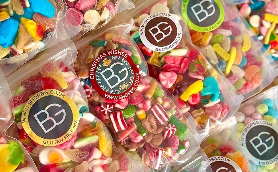 Non-Fizzy Quality Pick & Mix Sweets - Large Retro Candy Sweeties 800g Pouch Gummy Jelly Chewy Pick n Mix